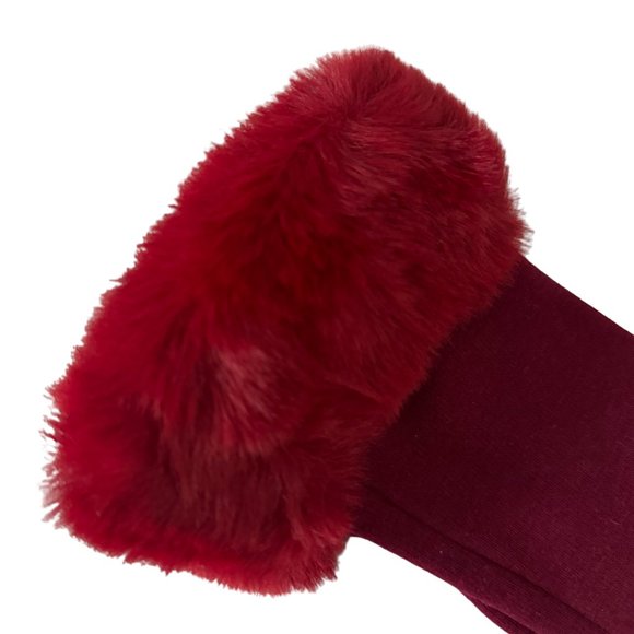 🆕 Unbranded Faux Fur Trim Gloves - Picture 4 of 4
